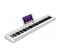 Piano Electrónico Piano Electrónico De 88 Teclas Portátil Para Principiantes Instrumento De Interpretación Profesional(Type8 White)