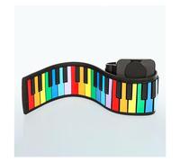 Piano Electrónico Piano Electrónico Enrollado A Mano Piano Eléctrico Portátil Y Plegable De 37 Teclas Con Altavoces Estéreo Incorporados