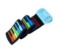 Piano Electrónico Piano Enrollado A Mano Instrumento De Piano Electrónico Portátil Enrollado A Mano De 49 Teclas De Color Adecuado Para Estudiantes (Color : A)