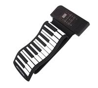 Piano Electrónico Portátil Enrollable De Silicona Flexible Con 61 Teclas Y Teclado MIDI 45 Canciones De Demostración Incorporadas(US)