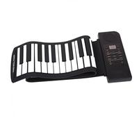 Piano Electrónico Portátil Enrollable De Silicona Flexible Con 61 Teclas Y USB(US)