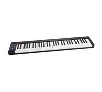 Piano Electrónico Portátil Plegable De 61 Teclas Multifunción LCD Pedal De Sustain Funda Portátil 128 Tonos(US)