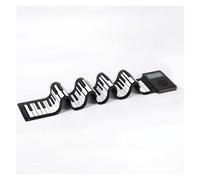 Piano Electrónico Portátil Plegable De 88 Teclas, Instrumento Musical, Piano Eléctrico Multifuncional Piano Electrónico Portatil (Color : BK)