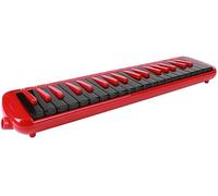 Piano enrollable, 37 teclas estilo piano con pegatinas for llaves, boquillas dobles, tubos, estuche de transporte, regalo for principiantes y adultos(B)