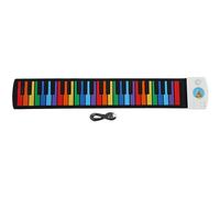 Piano Enrollable de 49 Teclas Con Teclado Flexible, Instrumento de Música Electrónica Educativo