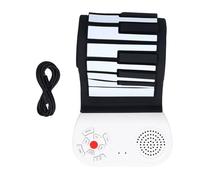 Piano Enrollable de 49 Teclas, Teclado de Piano Eléctrico Plegable con Carga USB Enrollable Educativo para Niños Principiantes Aprendiendo