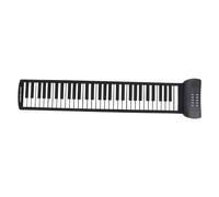 Piano Enrollable de 61 Teclas, 16 Tonos, Compatible con Salida de Sonido, Piano Portátil Enrollable Manual Profesional para Niños