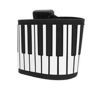 Piano Enrollable de 88 Teclas, Piano Portátil Electrónico con 128 Tonos USB MIDI BT para Principiantes