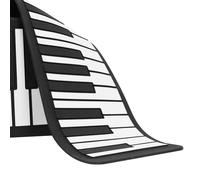 Piano Enrollable de 88 Teclas Teclado Enrollable Manual Recargable de Sonido HiFi 128 Tonos 128 Ritmos Salida USB MIDI Conectividad BT Altavoces Integrados para Principiantes