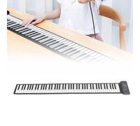 Piano Enrollable Manual de 88 Teclas, Teclado Enrollable Piano Teclado para Nios 128 Tonos USB MIDI BT Plegable Porttil para Principiantes
