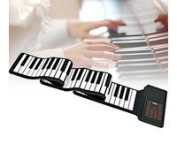Piano Enrollable, Piano Flexible Electrónico De Silicona Suave De 88 Teclas, 128 Timbres/128 Ritmos/20 Canciones De Demostración, Conexión USB Bluetooth, Pantalla De Tubo Digital LED
