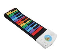 Piano Enrollable, Teclado de Piano Eléctrico Colorido, para Niños Principiantes que Estudian Jugando