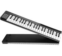 Piano enrollable, Teclado electrónico Juego de piano plegable Piano electrónico portátil de 88 teclas con altavoces estéreo duales incorporados(A)