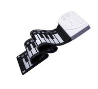 Piano Enrollado A Mano De 49 Teclas Para Estudiantes, Teclado Electrónico Portátil Plegable, Instrumento De Piano Piano Electrónico Portatil (Color : White)