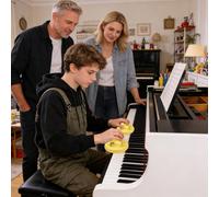 Piano Finger Press - Guitar Finger Strengthener | Hand Grip Exerciser | Fingers Strength Trainer | Abs Pvc Build, Palm Rest for Piano Keyboard Practice, Music Lessons, School and Home Use