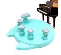 Piano Finger Strength Trainer, Adjustable Resistance, 15.5x15.5x6cm, Piano Practice Equipment, Pianos and Keyboards, Compact Design, For Home, Room, School, Classroom, Music Lessons