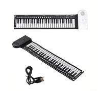 Piano flexible plegable enrollable, teclado suave portátil de 49 teclas, órgano electrónico, altavoz integrado, piano para práctica de piano musical