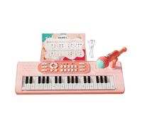 Piano For Kids - ABS 42x17cm 37-Key Rechargeable Instrument | Toy Keyboard with Microphone 2-Play Modes | Musical Educational Piano For Girls Boys Kids Christmas Birthday Gift