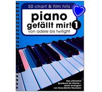 Piano gefällt mir. Volume 1-50 Chart spirale et film Hits de Adele à Twilight. Le jeu ultime livre pour Piano - Homme de ARRANGIERT de Hans Günter foin - Note livre avec coloré Cœur Note Pince