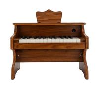 Piano infantil de madera para principiantes, 42,5 x 23,5 x 29,5 cm en el salón de la familia, en el dormitorio, en la habitación de los niños, atril y almohadillas inferiores y esquinas redondeadas