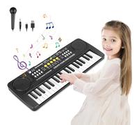 Piano Infantil Teclado Musical 37 Teclas con Micrófono,Multifunción Portátiles Piano Electrico Infantil Juguete, Organo Electronico Niños Educativa Regalo Piano para Niños 3 4 5 6 7 Años
