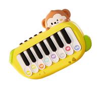 Piano Infantil Teclado - Teclado Electrónico | Juguete Educativo Bebé, Instrumento Musical Portátil, Diseño Mono Simpático, Multifunción, Luces & Sonidos, Regalo Cumpleaños Niños Pequeños 3-5 Años