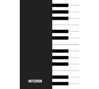 Piano Keyboard Notebook: Blank Lined Journal, Funny Piano Notebook, Ruled Writing Book, Piano Journal for Music Lovers, Perfect Piano Gift
