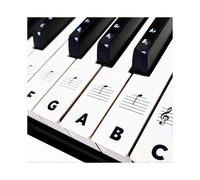 Piano Keyboard Stickers for Beginners 88/76/61/54/49/37 - Removable, Transparent, Double Layer Coating Piano Stickers