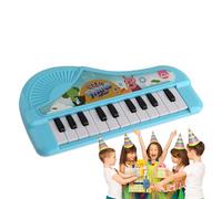 Piano Keyboard Toy, Electronic Educational Musical Toy with Lights, ABS Small Cartoon Interactive Musical Instrument for Beginners, Children, and Preschoolers, 11.5x21cm