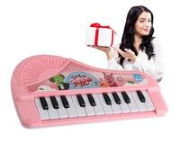 Piano Keyboard Toy, Electronic Educational Musical Toy with Lights, ABS Small Cartoon Interactive Musical Instrument for Beginners, Children, and Preschoolers, 11.5x21cm