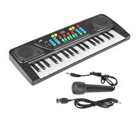 Piano Kids, 37 Keys Electronic Keyboard with Micrófono, Portable Musical Piano Beginner Children, Educational Music Toy for Boys Girls Early Learning Home School Stage