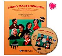 Piano Masterworks 1956-13M ISBN: 9789043137546 - Libro de partituras con CD y pinza en forma de corazón