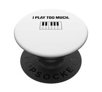 Piano Meme Lindo Divertido Piano Amante Pianista Estilo de Vida Humor PopSockets PopGrip Adhesivo