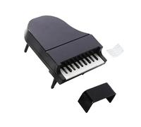 Piano Mini Miniatura Modelo Muebles Ornamento Instrumento Casa Decoración Estatua Decoración Micro musical instrumento Miniatura (Color : Black)