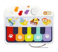 Piano para Bebés Multisensorial con Teclas y Luz, 43x4,5x32 Cm, Multicolor