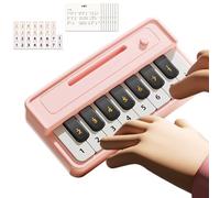 Piano para niños - Teclado electrónico de bolsillo ABS 15,8 x 8,3 x 3,5 cm | sensorial musical educativo libro de canciones, mini portátil, casa, viaje, juegos interiores y de a