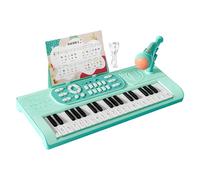 Piano para Niños -Teclado Electrónico para Niños De 42 Cm | Piano De Juguete Educativo De 37 Teclas | Juguete Musical Recargable con Micrófono para Niñas Idea De Regalo Estructura De Palabras