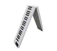 Piano Plegable De 88 Teclas Piano Electrónico Portátil, Ligero Y Fácil De Transportar(White)