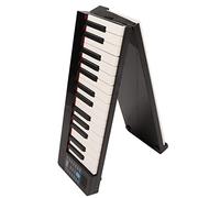 Piano Plegable Inteligente Portátil de 61 Teclas Bluetooth MIDI, Teclado de Piano Digital Educativo para Principiantes (Negro)