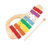 Piano portátil de ocho tonos con de golpeo, instrumento de percusión xilófono de educación temprana