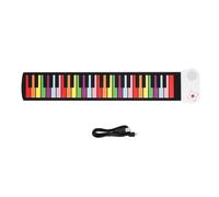 Piano portátil enrollable Flexible de 49 teclas, teclado electrónico de silicona plegable, Handroll piano Piano Electrónico Portatil