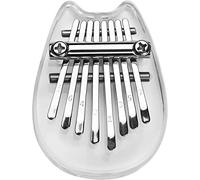 Piano portátil for Pulgar, Piano de Pulgar de 8 Teclas Mini con cordón, Instrumento Musical for Adultos y niños, Piano Musical for Pulgar (Color: Transparente, tamaño: con cordón) (Color : Transparen