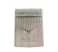 Piano portátil para Dedos Kalimba 17 Notas Piano de Dedo Blanco for Principiantes con Accesorios(3)