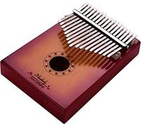 Piano portátil Piano de pulgar, 17 teclas Piano de pulgar o material de metal sólido Instrumento musical portátil for niños adultos principiantes con martillo de afinación Bolsa de transporte Etiqueta