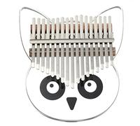 Piano portátil Piano de pulgar, o, Piano de pulgar acrílico transparente de 17 teclas o con bolsa de transporte Pegatinas de notas musicales Martillo de afinación Paño de limpieza 2 protectores de ded