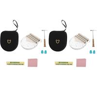 Piano portátil Piano de Pulgar, Paquete de 2 Pulgar de Vidrio 17 Teclas Piano de Pulgar o Piano Africano de 17 Teclas (Color: como se Muestra x 2 Piezas, Tamaño: 14,5 x 13 x 3 cm x 2 Piezas)