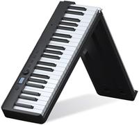 Piano portátil Piano eléctrico plegable Piano electrónico enrollado a mano Bluetooth Personalizar 88 teclas de piano de tamaño completo Teclado de ejercicio para principiantes Profesión Espesar Piano