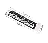 Piano portátil, teclado de piano eléctrico de 49 teclas, piano de mano, piano enrollable, piano plegable, teclados electrónicos, pianos digitales para el hogar, para