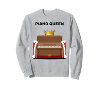 Piano Queen | Camiseta de piano para niñas | Pianista de piano para mujer Sudadera