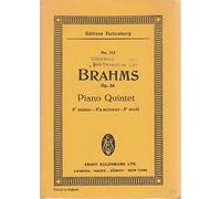 Piano Quintet F minor op. 34 - Piano, 2 Violins, Alto and Violoncello - study score - (ETP 212)